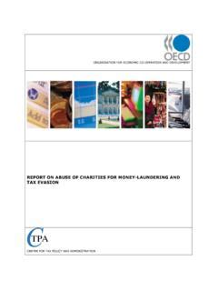 REPORT ON ABUSE OF CHARITIES FOR MONEY .